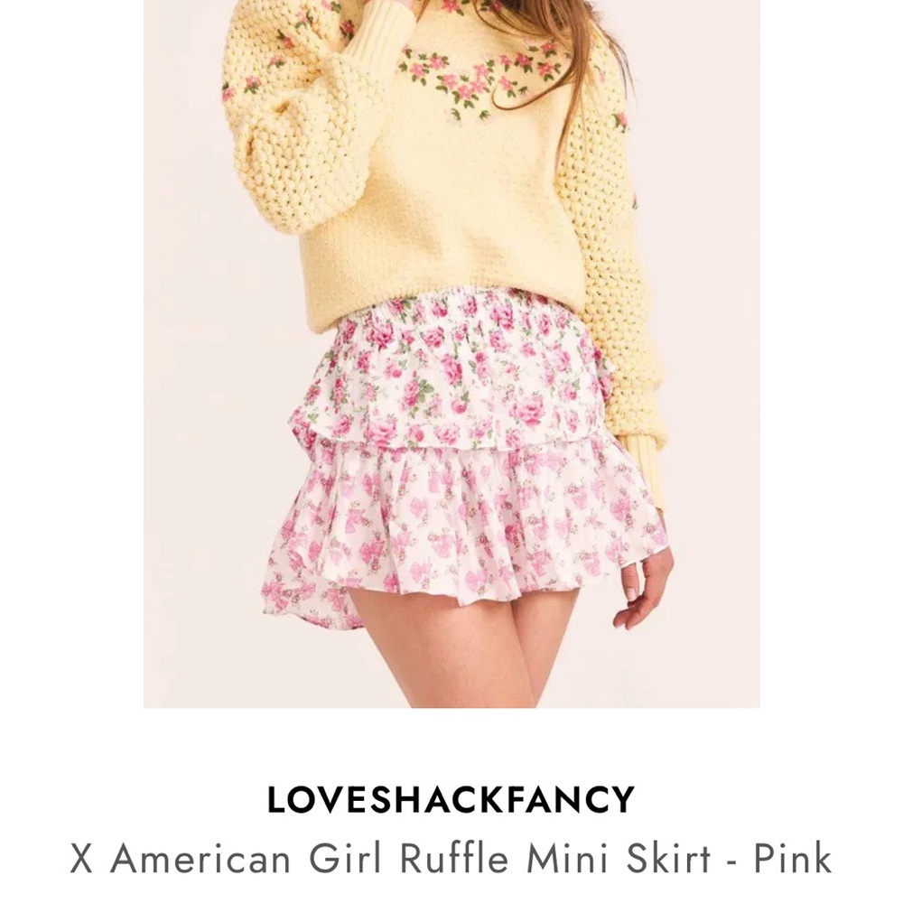 SOLD - Love shack fancy skirt